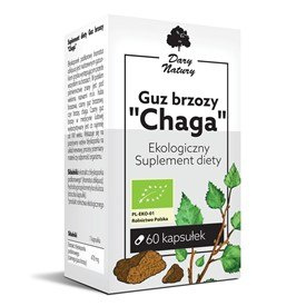 Guz brzozy "Chaga" EKO 60 wegekapsułek - Suplement diety