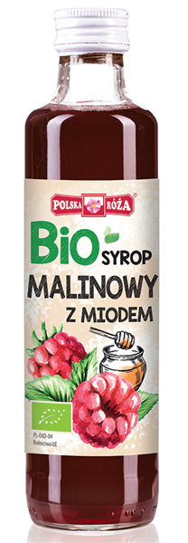 Syrop Malinowy Słodzony Miodem Bio 250 Ml